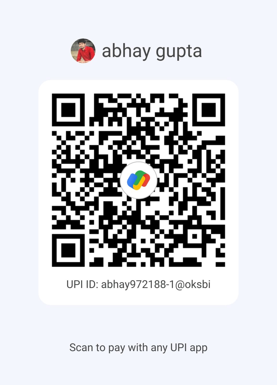 UPI QR Code - abhay972188-1@oksbi